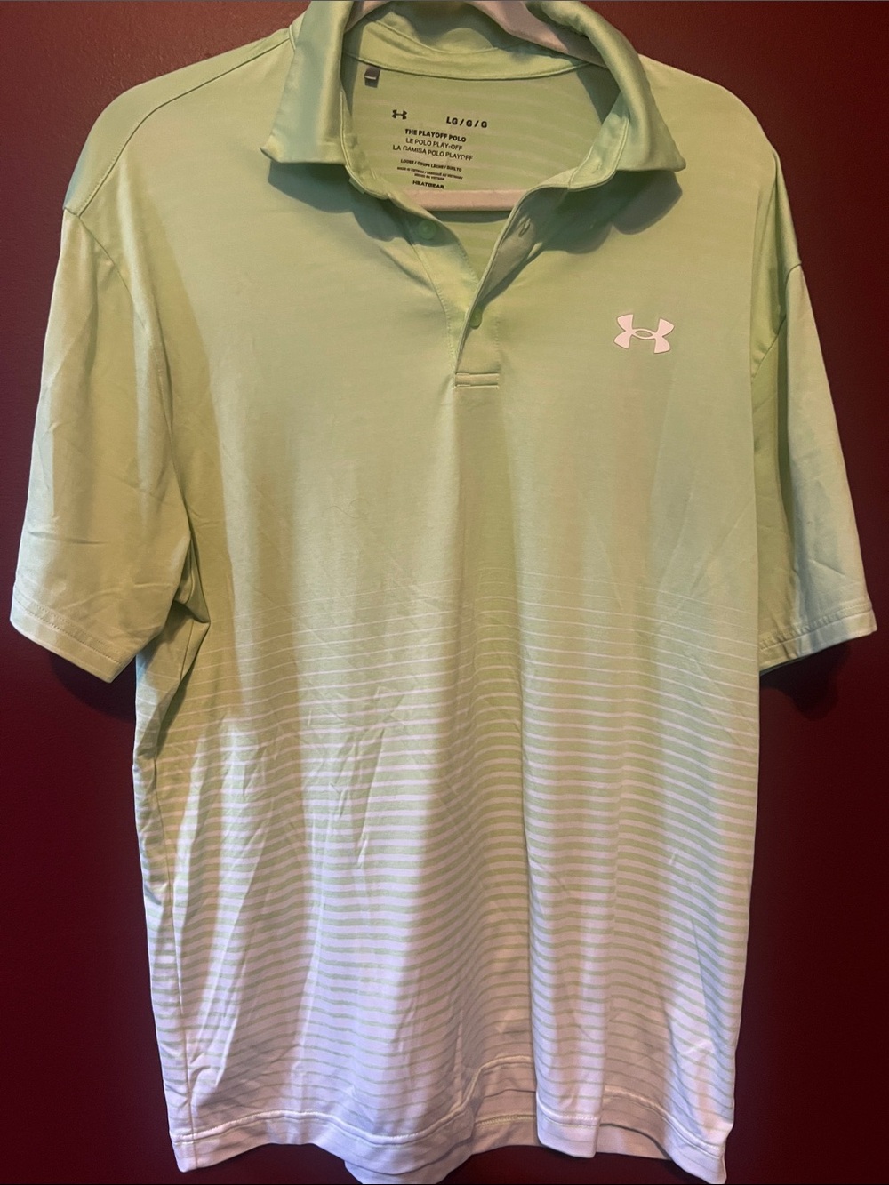 Under Armour Men’s Mint Green Gradient Polo